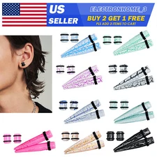 36Pcs Ear Stretching Kit Acrylic Taper Tunnel Ear Plugs Gauges Set 14G-00G