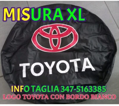 Housse de roue d'escorte TOYOTA RAV4 LAND CRUISER TAILLE XL TRÈS GRANDE - Photo 1/4