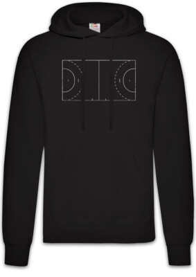 Handball Field Hoodie Kapuzenpullover Player Passion Love Addiction Court Game