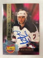 1994 Signature Rookies Hockey Draft AUTOGRAPH Brad Bombardir (5092/7750)