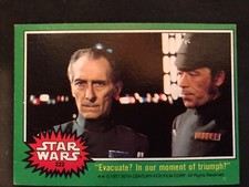 1977 Topps Star War series 4 - Green-Card #222 Evacuate In our moment of triumph