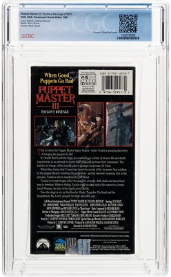 SEALED, Puppet Master III: Toulon's Revenge, VHS, CGC [9.6/A+], US