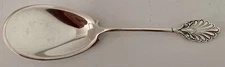 EARLY GORHAM GRECIAN COIN OR STERLING 9 1/4" ICE CREAM OR PUDDING SERVING SPOON