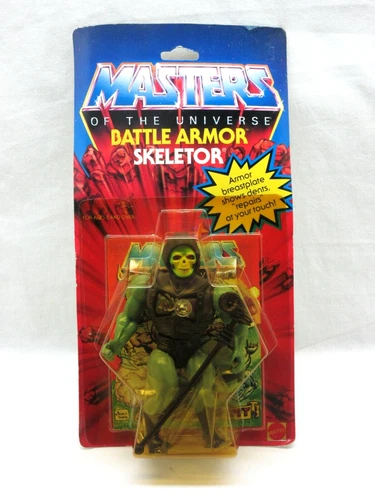 MOTU,Vintage,BATTLE ARMOR SKELETOR,Masters of the Universe,MOC,Sealed,He-Man