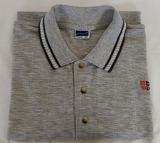 Vintage NAVARETI USA Men Polo Shirt Grey Fits like 2XL