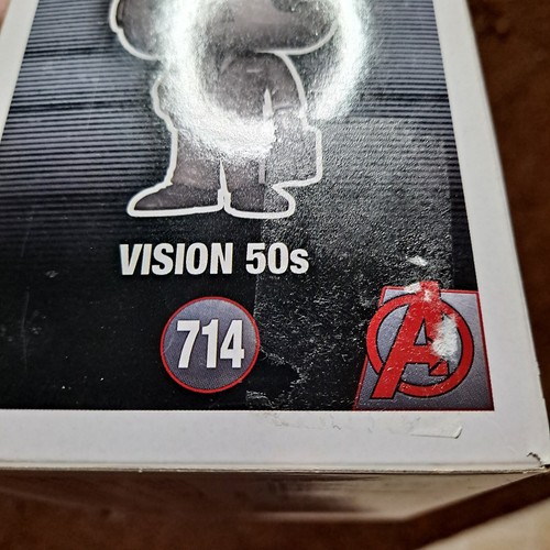 Funko Pop Marvel Vision 50s Chase Vinyl Figur 714 Wandavision - Bild 4 von 14