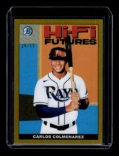 2022 Bowman Chrome Hi-Fi Futures Gold Refractor Carlos Colmenarez /50 EXACT SCAN