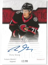 2023-24 SP Authentic '03-04 Retro Future Watch Auto RC #RFWA253 Ridly Greig /99