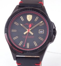 Ferrari Scuderia Pilota 44mm Black Stainless Steel Case with Red 