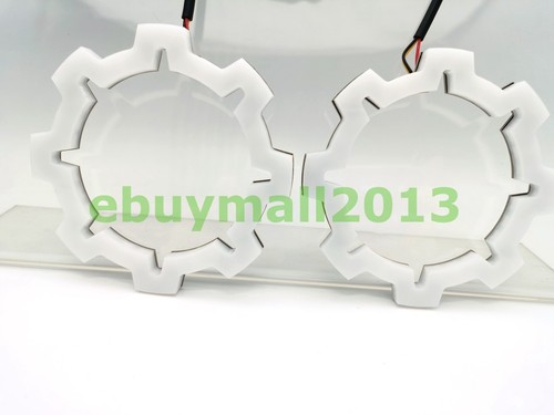 BT App Octagonal Gear Dynamic Flow Chase RGB Halo Demom Devil Angel Eye for Ford - Picture 32 of 35