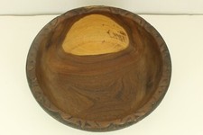AFRICA BIG 5 CARVED WOOD BOWL AFRICA BOTTOM LION RHINO LEOPARD ELEPHANT BUFFALO