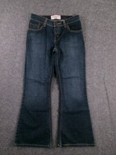 Levis Jeans Girls 10.5 Blue Low Rese Flare Dark Wash Y2K Skater Cowgirl Capsule