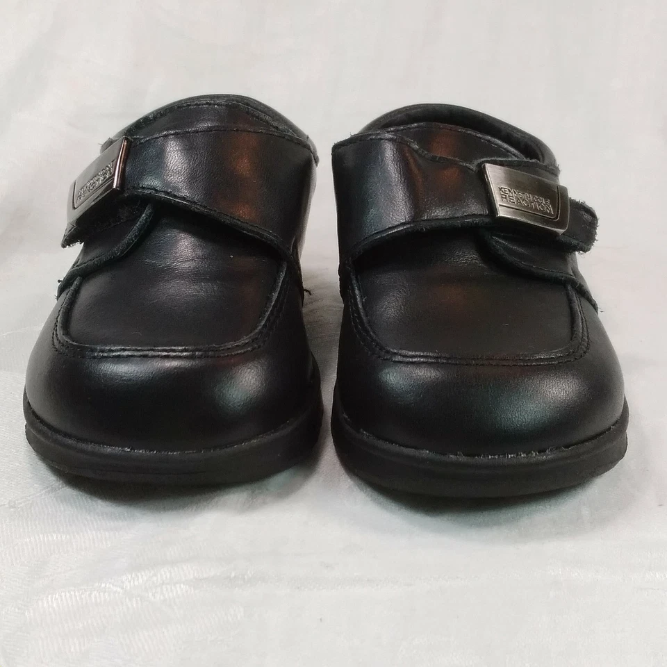 Kenneth Cole Reaction Black Leather SHOES Toddler Boys Size 5M Monk Strap Dress - Image 4 of 4