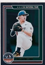 2022 USA BASEBALL SILVER FOIL RC CARSON MESSINA ROOKIE STARS & STRIPES #1326