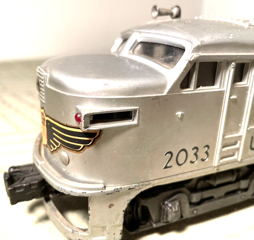 ANTIQUE LIONEL 2033 UNION PACIFIC ALCO A-A UNITS, 1 POWERED, 1 DUMMY, O-27 - Picture 9 of 11