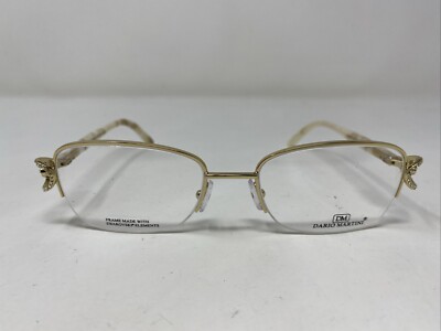 Dario Martini Italy DM 575 COL. 1 52-18-130 Yellow Gold Eyeglasses Frame D775