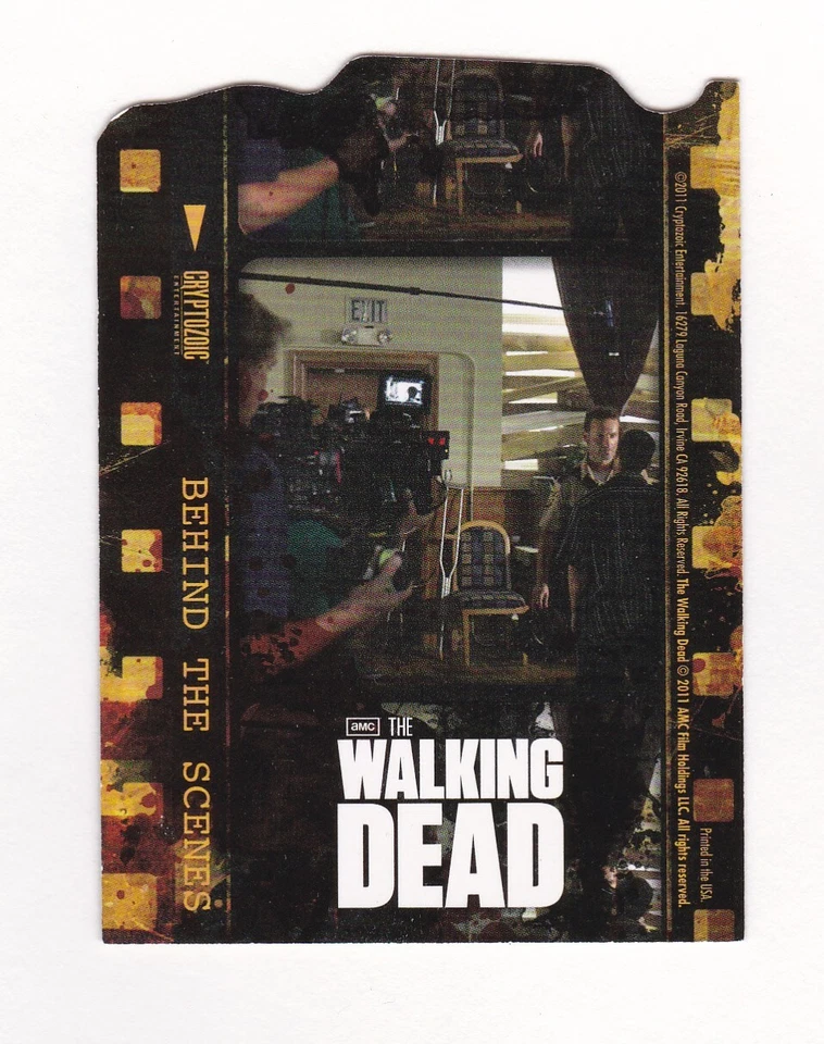 THE WALKING DEAD 2011 Behind-the-Scenes Card #C7 | Cryptozoic | Die-Cut - Image 2 of 2