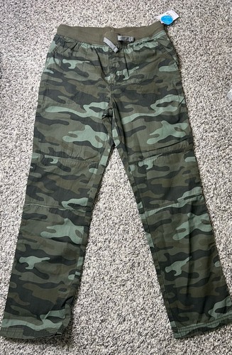 Carters Green Camo Pull-On Pants Boy Size 10 New With Tags - Picture 2 of 8