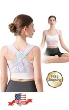 NEW Nlnyct Posture Corrector for Women Back Back Bracer, Sz Small, PINK