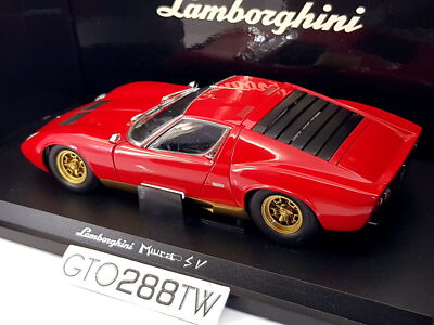 LAMBORGHINI MIURA rouge coupé échelle 1/18 ANSON voiture miniature de