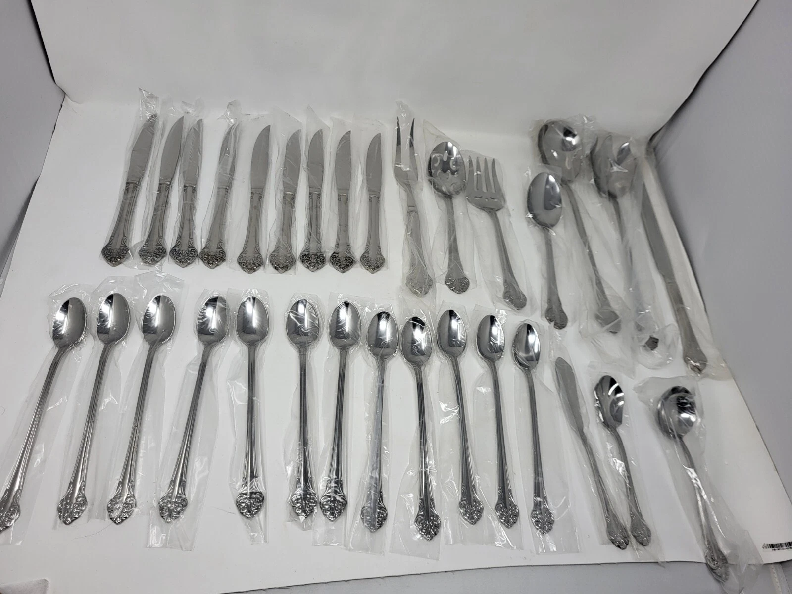 Lot of 31 Reed & Barton Elegante Stainless Steel Flatware (Some Serving Pieces)