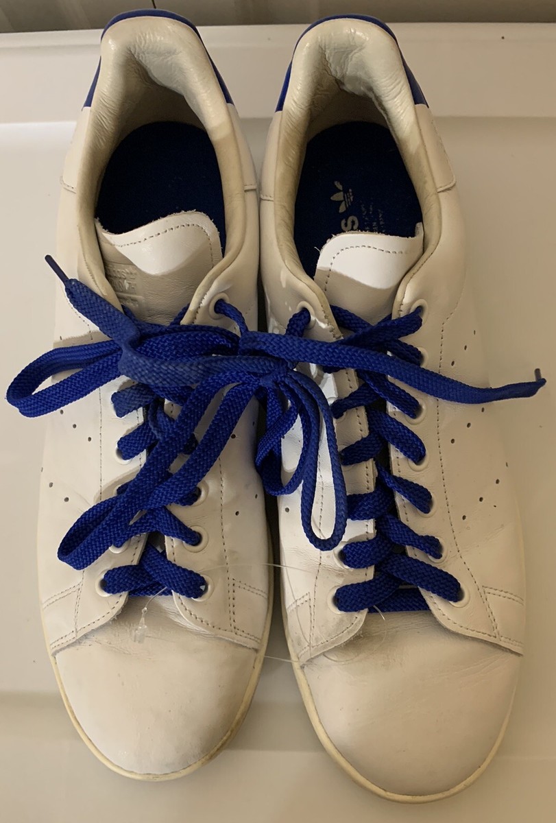 Size 12 Adidas Stan Smith White Collegiate Royal for sale online