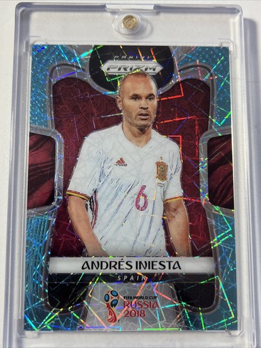 Andres Iniesta [Light Blue Lazer] #197 card