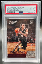 2016-17 Panini Prestige Rookies Bonus Shots Red #176 Dejounte Murray /75 PSA 8!