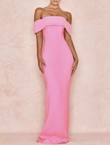 House Of Cb Loren Pink Maxi Dress | eBay UK