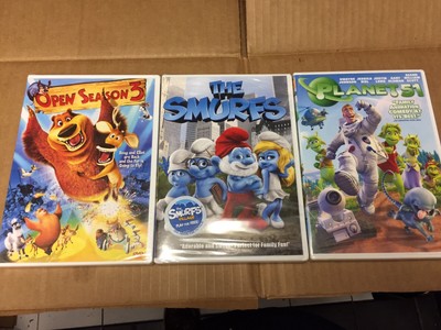 Lot Of 3 Dvds Open Season The Smurfs Planet 51 Ebay