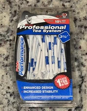 Pride Performance 30-Count Plastic Golf Tees, 3 ¼”  30+3 New Sealed