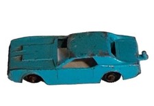 Midgetoy Blue Diecast Ford Mustang Coupe Made in USA 1:48 Scale 2 11/16" long