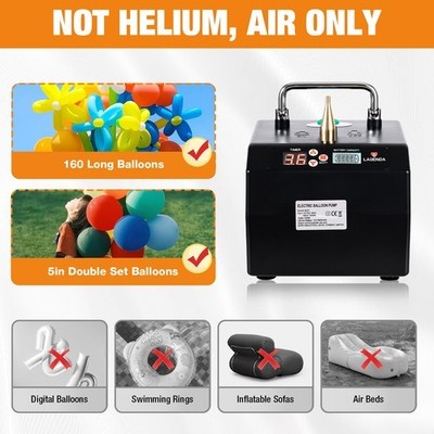 Gonfleur électrique Portable B231 Lagenda - Pompe à Ballon Avec Batterie Et Minuterie - 110V