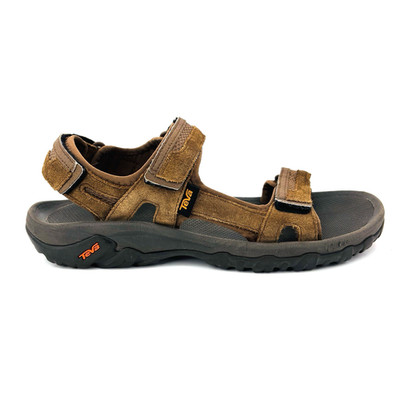 Mens 11 Teva Hudson Brown Suede Leather Hiking Outdoor Sandals Shoes 1002433