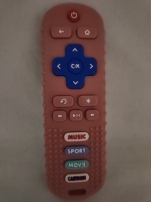Baby TV Remote Silicone Teether for ages 3 to 24 months