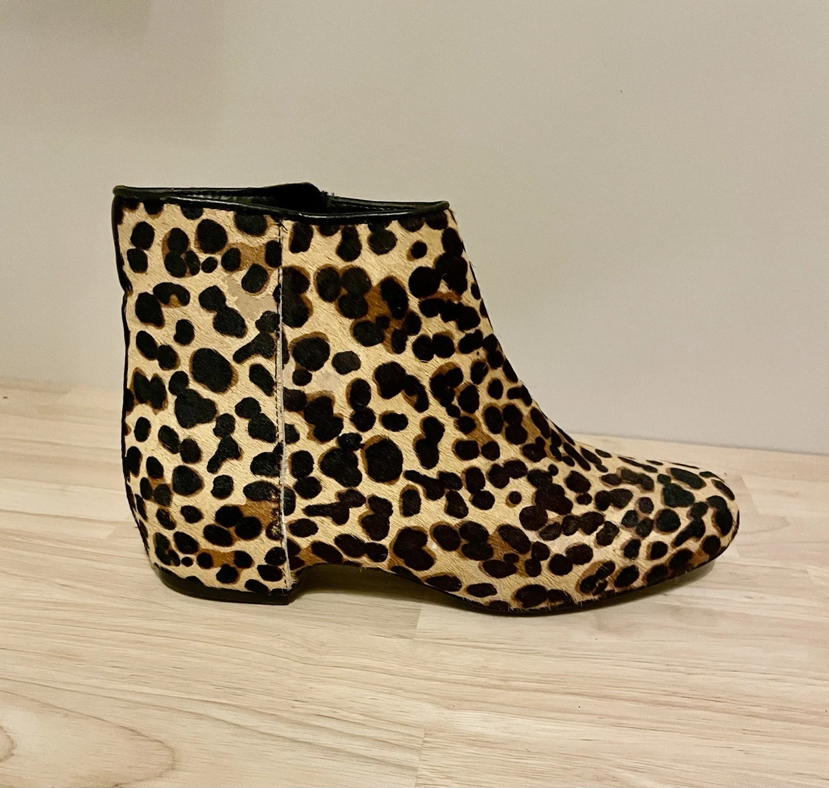 Chaussures Nine West Noires à Bout Ouvert Avec Imprimé Léopard - Taille 9M (US) - Occasion