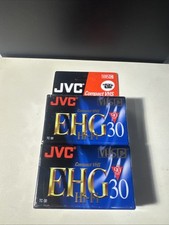 JVC EHG TC-30 Hi-Fi Compact VHS C Tape New Sealed 2 Pack