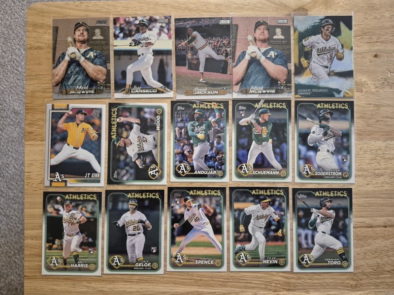 Baseball 60 Card Lot2 No Duplicates Oakland Athletics (Wilson, Henderson, Kurtz)