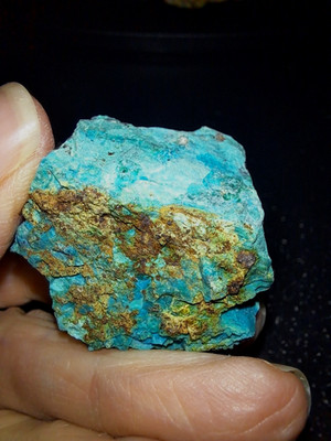 Rocks Minerals chrysocolla blue rough copper world mine California 1 OZ