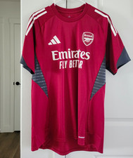 adidas Arsenal Emirates Fly Better Red Short Sleeve Polyester Jersey Size L #9