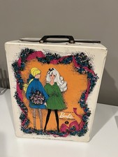 Vtg 1968 Mattel "The World of Barbie" Doll Trunk Wardrobe Storage Carrying Case
