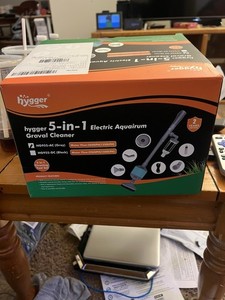 hygger Electric Aquarium Gravel Cleaner, 5 in 1 Automatic Fish Tank Cleaning kit