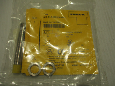 NEW TURCK NI8-G12-ADZ32X-B3131 PROXIMITY SWITCH-SENSOR