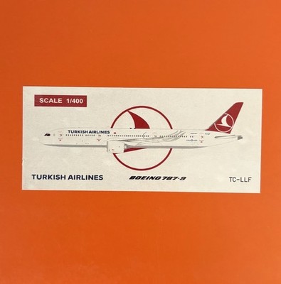 JC Wings 1:400 Turkish Airlines Boeing 787-9 Dreamliner TC-LLF EW4789009 Model