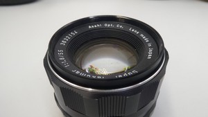 Asahi 55mm f1.8 super akumar M42 Screw Fitting Standard Lens optics clear