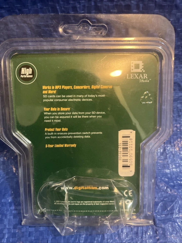 Vintage Lexar 32 Mb  Sd Card - Image 2 of 2