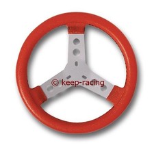 Kart Lenkrad Kunstleder, rot, 300mm, NEU!