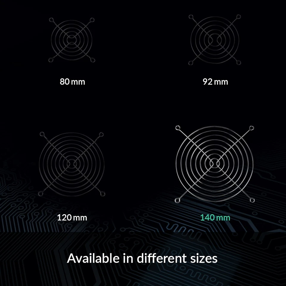 ARCTIC Fan Grill 140 mm CPU Case Fan Grill Made out of Nickel Plated Steel PC - Image 4 of 4