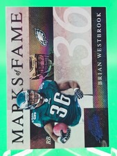 Brian Westbrook 2008 Playoff Absolute Marks of Fame 16/25 EAGLES Insert MOF-3