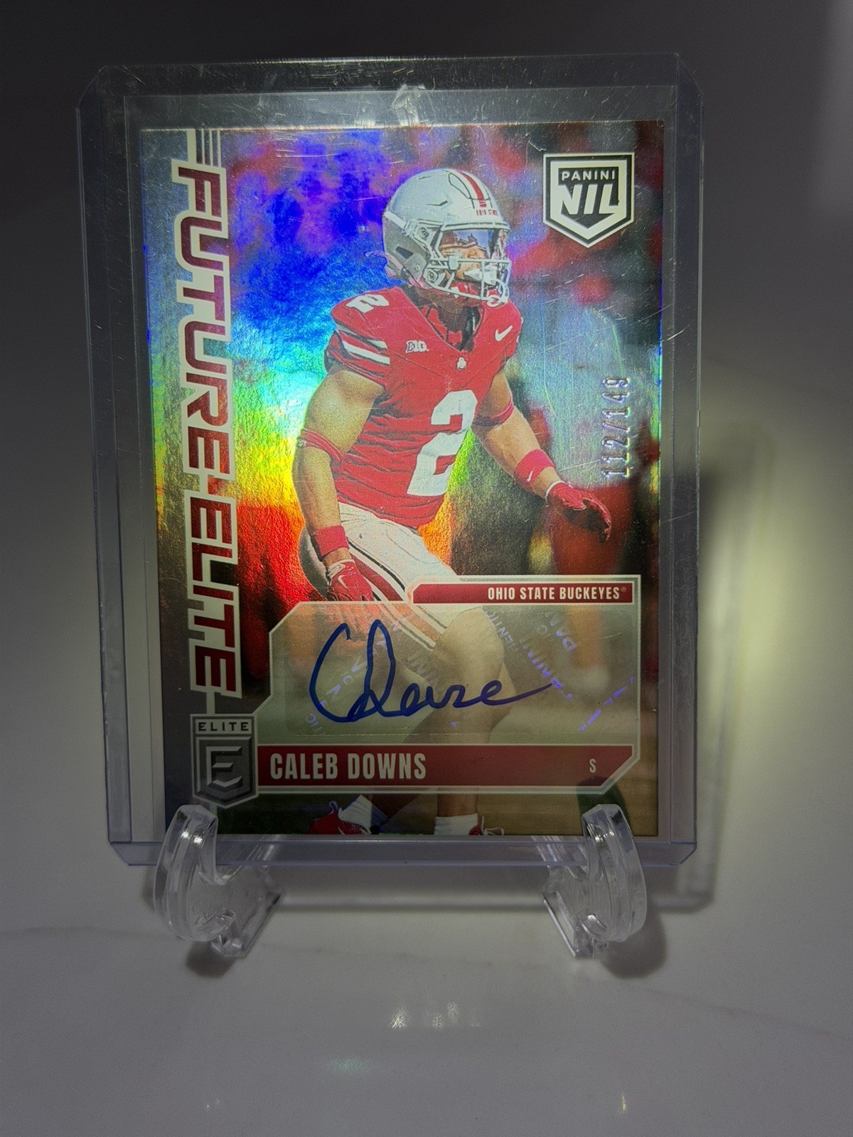 2025 Panini Donruss Elite CALEB DOWNS Future Elite NIL Auto /149 Buckeyes FE-CDS